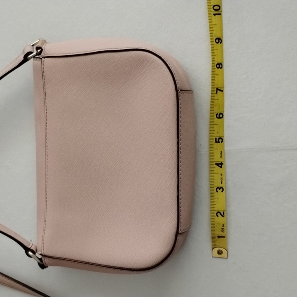 Kate Spade Baby Pink Safiano Leather Crossbody Bag *flaw - Picture 4 of 10